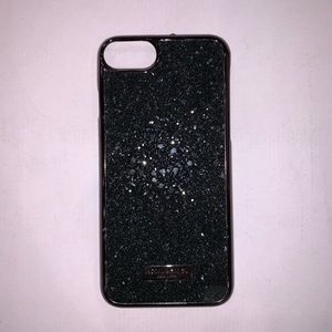 Black sparkle iphone case